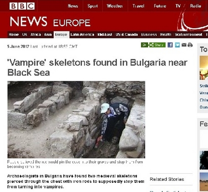 Светът гърми за вампирите край Созопол,  огласени от Бесове.бг