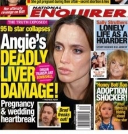 Таблоид номер 1 в САЩ: Анджелина Джоли умира!