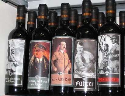 Хитлер и Мусолини се появиха върху бутилки от вино