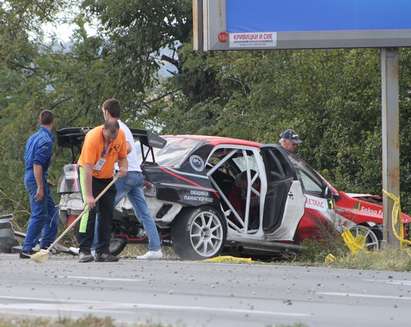 Автомобилният състезател Илия Царски катастрофира лошо в Бургас