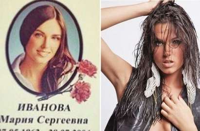 Ужас! „Мис Русия“ открила на надгробни плочи, че вече е умряла