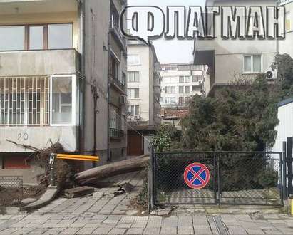 Вижте урагана в Бургаско, отнася като перце билбордове, мазилки, огради. Пазете се! (ФОТОГАЛЕРИЯ)