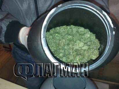 Арестуваха бургаски дилър с 6 килограма марихуана, скрита в бидони и буркани! (СНИМКИ)