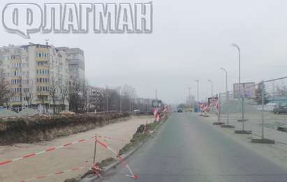 Прокопаха кръстовището на КАТ-Бургас, за да направят модерно кръгово