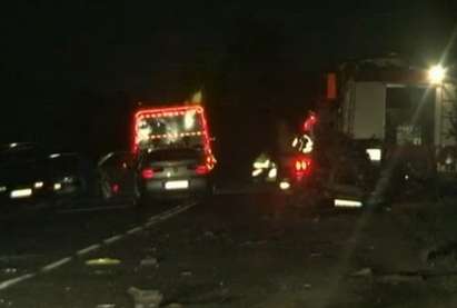 Три коли се сблъскаха на пътя Пловдив-Хасково, двама загинали