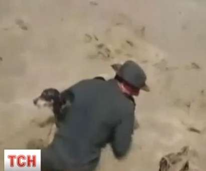 Полицай влезе в река, за да спаси куче (ВИДЕО)