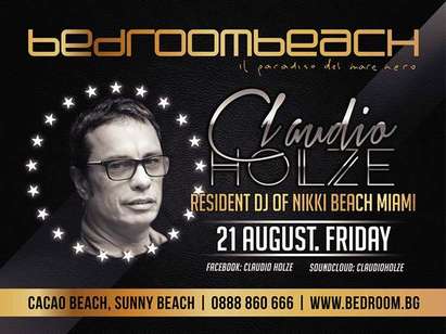 Легендарният диджей Claudio Holze се завръща на Bedroom Beach
