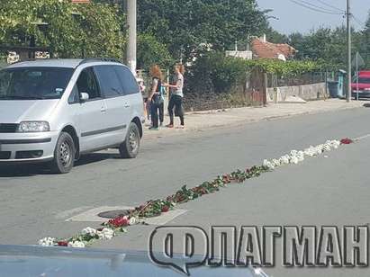 Рози покриха пътя в Крушевец в памет на 11-месечната Краси