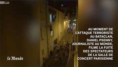 Вижте ужасяващи кадри от стрелбата в театър "Батаклан", Париж (ВИДЕО18+)