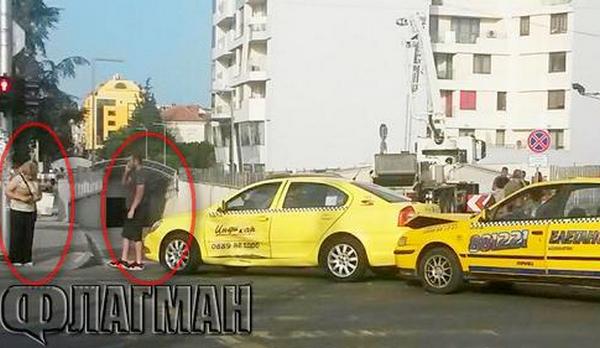 Таксиметрова шофьорка чукна колега до Подземната улица в Бургас