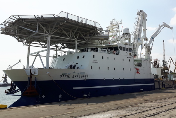 Изследователският кораб STRIL EXPLORER акостира в Пристанище Бургас