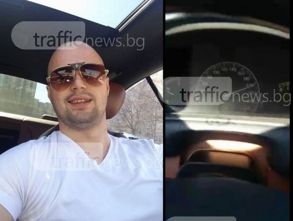 Камикадзе изпреварва в аварийната с 220 км/ч, псува „овцете” по магистралата (ВИДЕО)