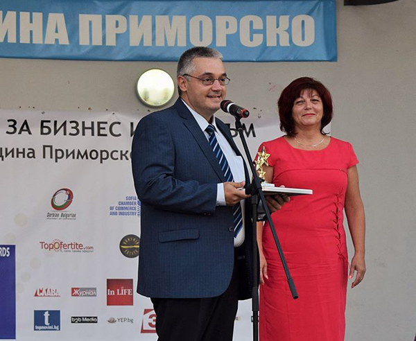 Приморско е лидер в културно-историческия туризъм, кметът Димитър Германов грабна голямата награда на Морските оскари
