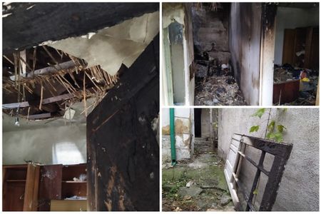 Изоставена къща в Бургас избухна в пламъци, парцелът бил подготвен за строеж от дружество