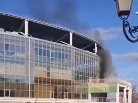 Подпали се стадионът, на който трябва да играят България и Украйна