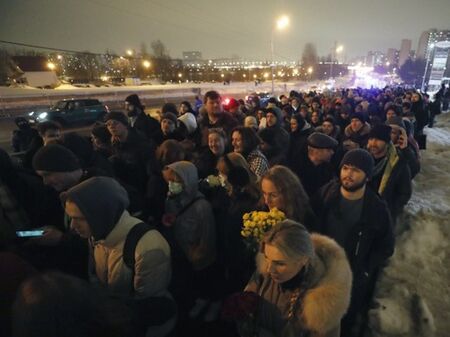 Най-малко 45 арестувани в Русия покрай погребението на Навални