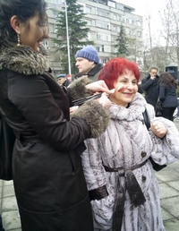 Катя изографиса и общинската съветничка Дина Димитрова
