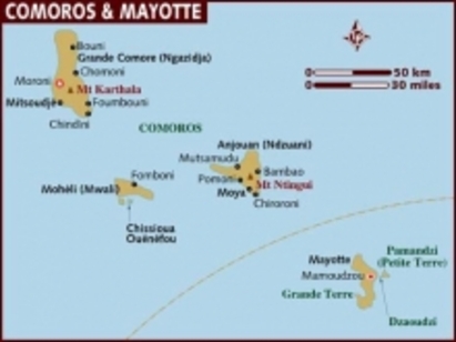 50 гинат край Коморските острови