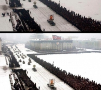 Северна Корея манипулира с фотошоп погребението на Ким Чен-ир