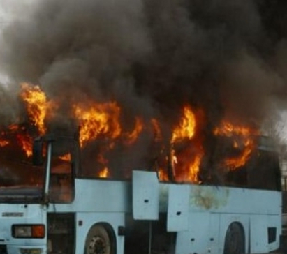 Автобус с румънци са запали край Несебър