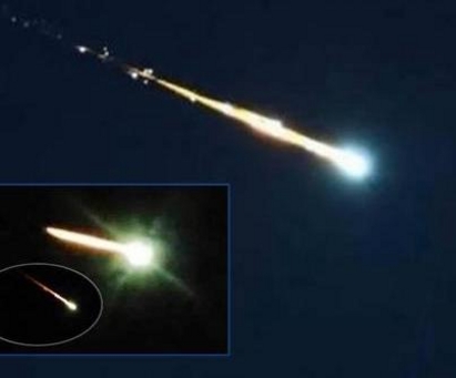 Падащ метеорит запали небето над Англия (ВИДЕО)