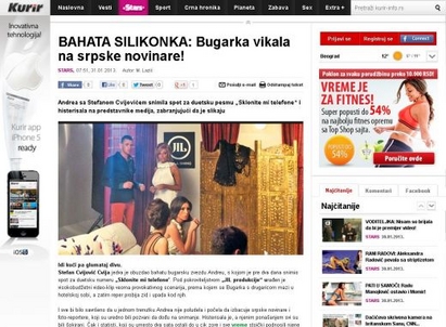 “Нахалната силиконка” Андреа вбеси Сърбия, гонила репортерите им