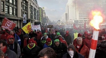 И в Брюксел хората се вдигнаха на протест