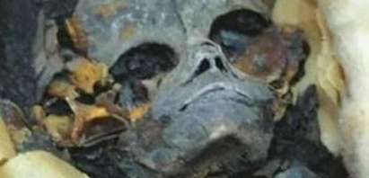 Откриха половинметрово извънземно в старинна гробница