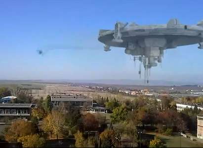 Студенти пуснаха екшън с извънземни над Бургас