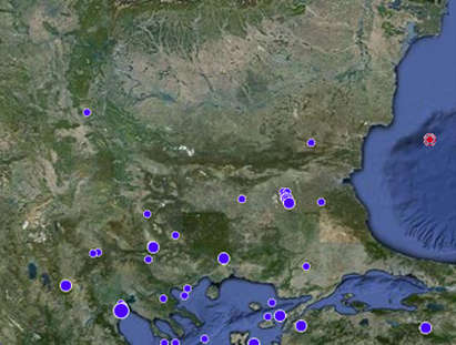 Земетресение на дълбочина 229 км бе регистрирано след полунощ в Черно море