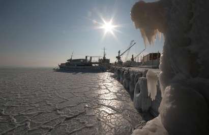 Черно море замръзна!