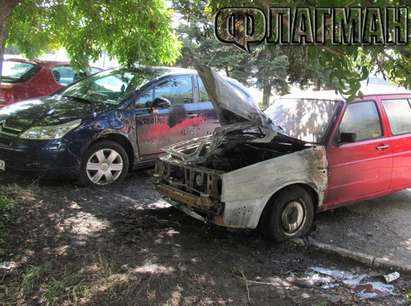 Пламна колата на бургаския адвокат Юлиян Милушев