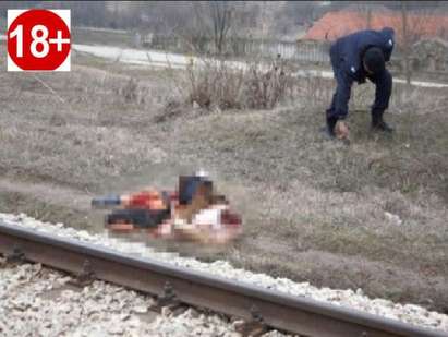 Мъж легна на релсите и локомотив отряза главата му като гилотина (снимка 18+)