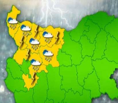 Жълт код за шест области, проливен дъжд вали пак в Мизия