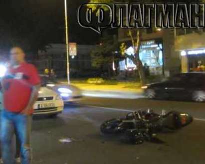 Моторист помете ученичка на бургаския бул." Стефан Стамболов", карал на задна гума (ОБНОВЕНА, СНИМКИ)