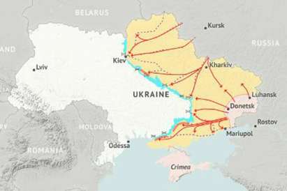 "Стратфор": Русия завзема половин Украйна