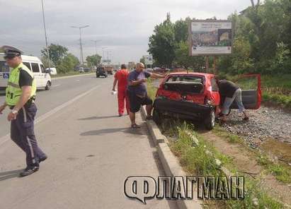 Камион "Скания" помете "Опел Корса" на бул.“Тодор Александров“, ранена е жена