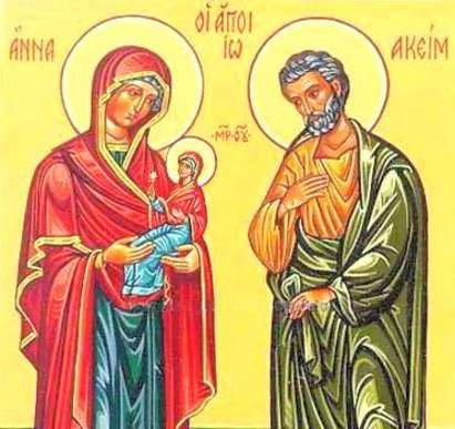 Почитаме днес Св. праведни богоотци Йоаким и Анна
