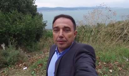 Кандидат-кметът Златко Димитров управлява дрон за снимките на предизборния си клип за Несебър (ВИДЕО)