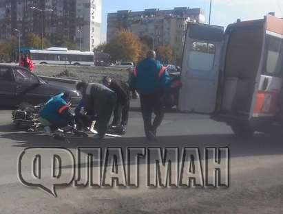 Маршрутка помете жена на метри от КАТ – Бургас