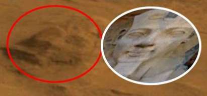 Марсоходът „Кюриосити“ снимал на Марс главата на Тутанкамон