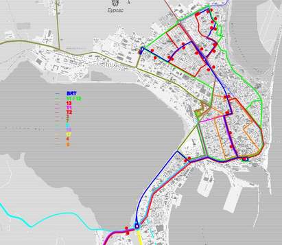 Вижте в пълни детайли новата транспортна схема на Бургас(ДОКУМЕНТИ)