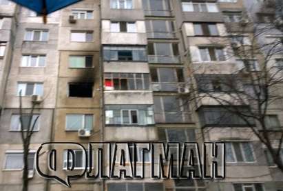 Огнен ад в 68 блок в „Славейков“, запали се апартаментът на Тенко лудия (ОБНОВЕНА)