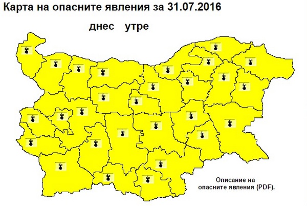 Опасно горещо! Жълт код за високи температури обявиха синоптиците