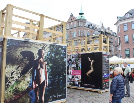Шок! Българин разпозна племенницата си чисто гола на огромна СНИМКА в центъра на Копенхаген (18+)