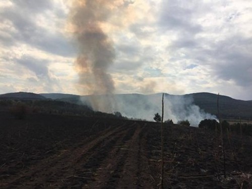 Огненият ад на "Тракия" се разраства, затвориха част от магистралата (СНИМКИ)