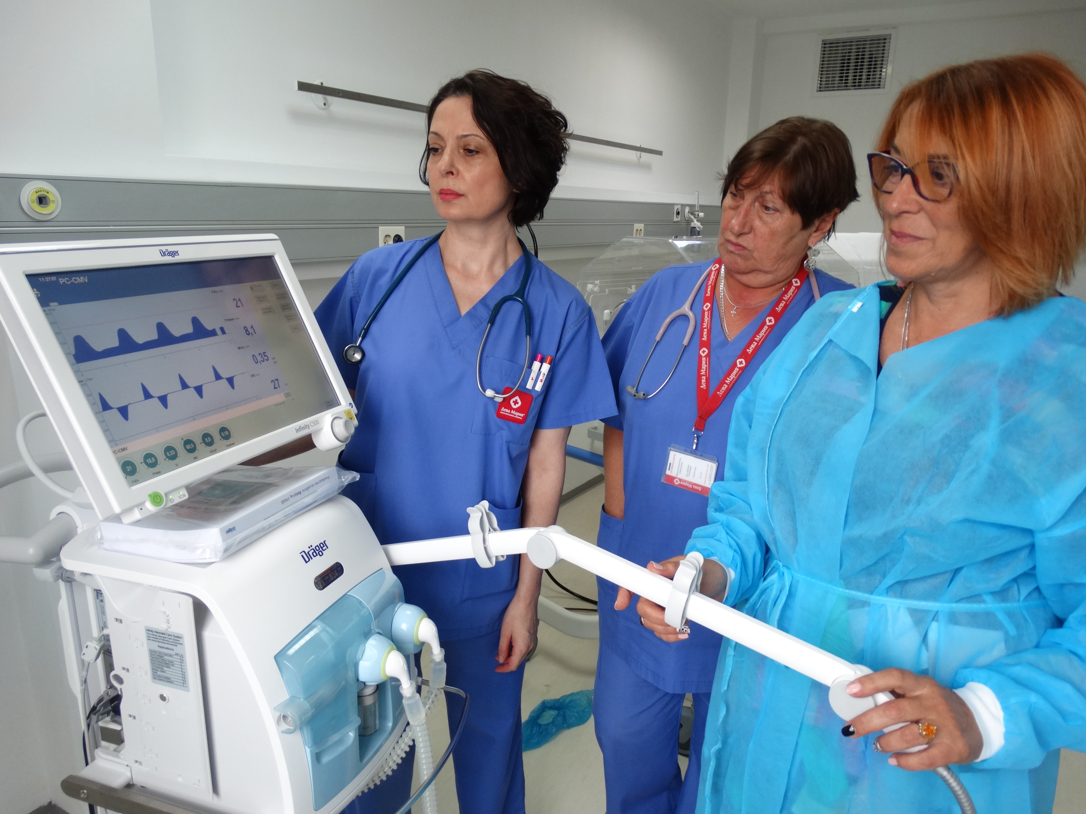 Университетска болница „Дева Мария” снабди с нова модерна апаратура отделенията по неонатология и ОАИЛ