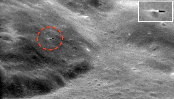 Луната е база на извънземни, там преди 47 години е снимана ракета