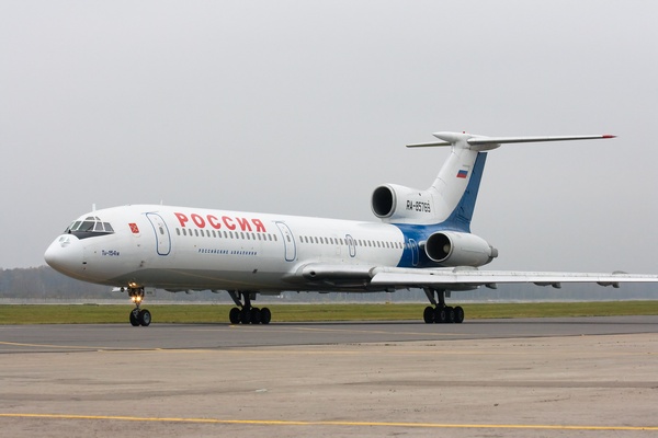 Русия преустановява полетите на самолетите Ту-154