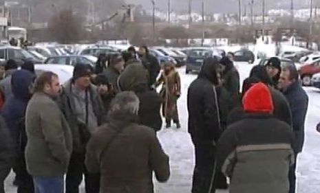 Съкратените миньори от Бобов дол протестират